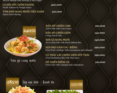 MENU KINGDOM KARAOKE PHẠM VIẾT CHÁNH