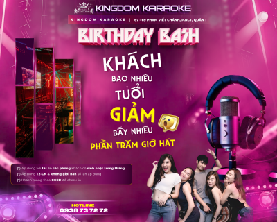 FREE 100% GIỜ HÁT TRONG TUẦN LỄ SINH NHẬT THÁNG 5 - KHÁCH ĐÓN TUỔI MỚI KINGDOM CHƠI TỚI