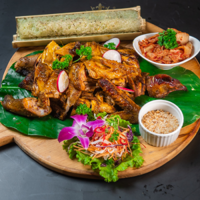 Gà Nướng Cơm Lam