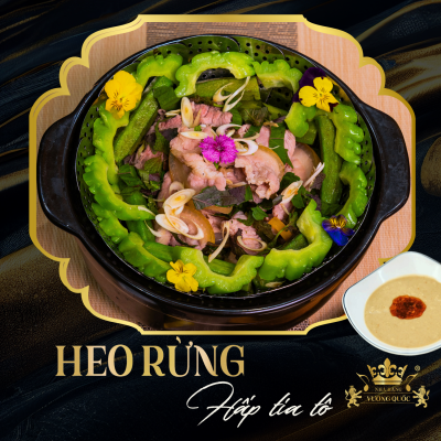 Heo Rừng Hấp Lá Tía Tô